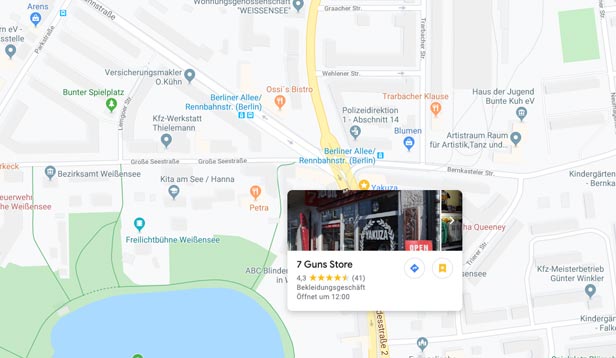 7Guns - google Map