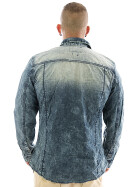 Sublevel Herren Jeans Hemd 553 blau 2
