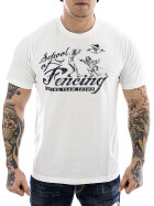 Tr3nd Herren T-Shirt Fencing 2131091 weiß