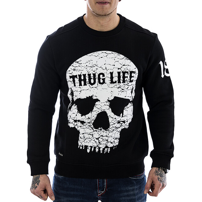 Thug Life Herren Sweatshirt Getosthug N99 schwarz 1