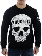 Thug Life Herren Sweatshirt Getosthug N99 schwarz 11