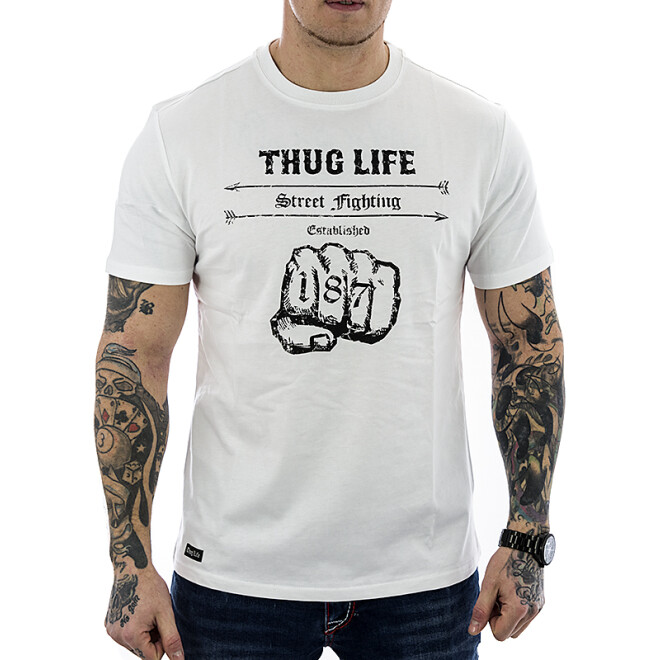 Thug Life Herren T-Shirt Streetfight TL 110 weiß 1