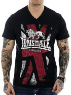 Lonsdale Men Shirt Denholm 113508 schwarz