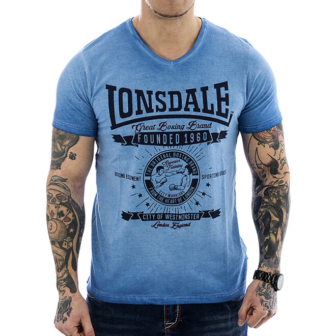 Lonsdale Men Shirt Peebles 113504 blau 1