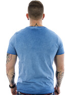 Lonsdale Men Shirt Peebles 113504 blau S