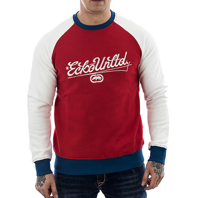 Ecko Unltd Sweatshirt Sick 1004 rot-weiß 3XL