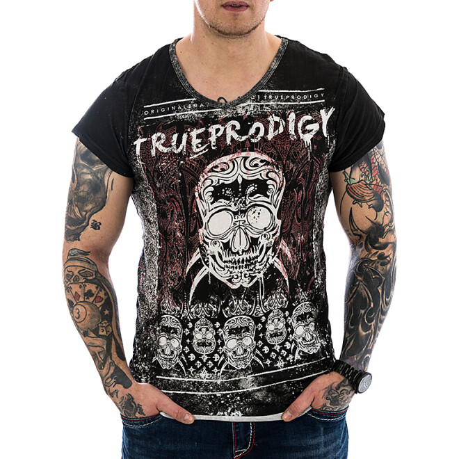 Trueprodigy Herren Shirt T-1072136 schwarz