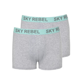 Sky Rebel Doppelpack Boxershort grau