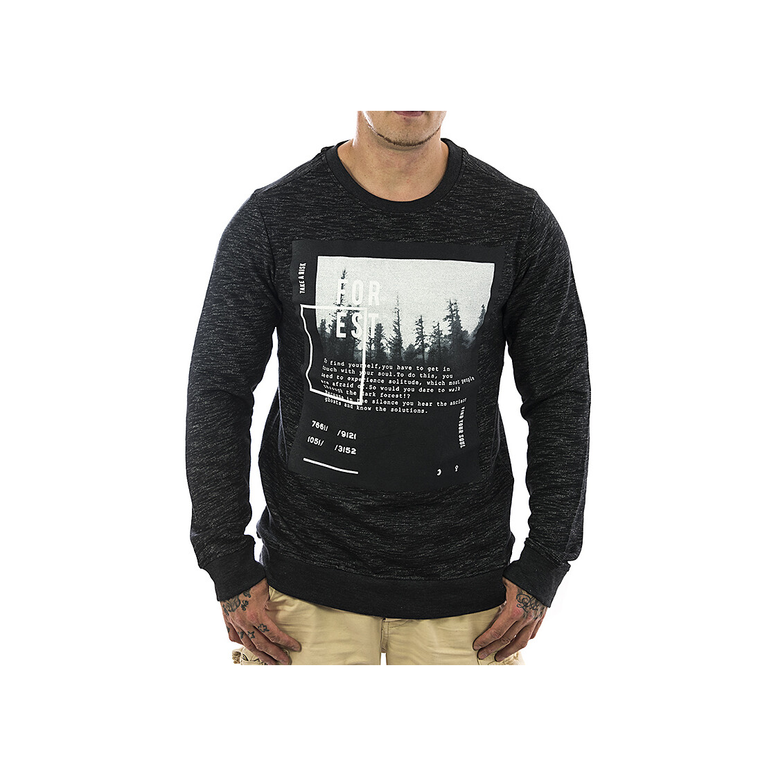 Stitch & Soul Sweatshirt 632 grau NEU Männer Rundhals Sweatshirt 