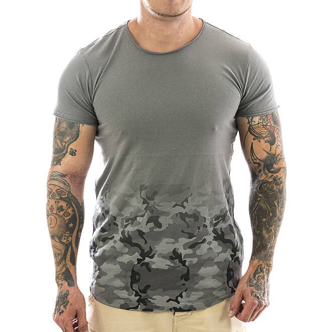 Sublevel T-Shirt 0823 camouflage - middle grey 11