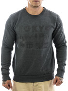 Sublevel Sweatshirt Tokyo 654 middle grey 1
