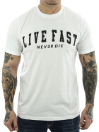 Tr3nd T-Shirt Live Fast 10066 weiß 1