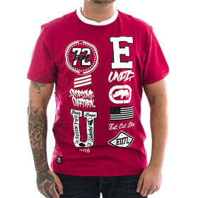 Ecko Unltd T-Shirt College Patches 1032 rot 1