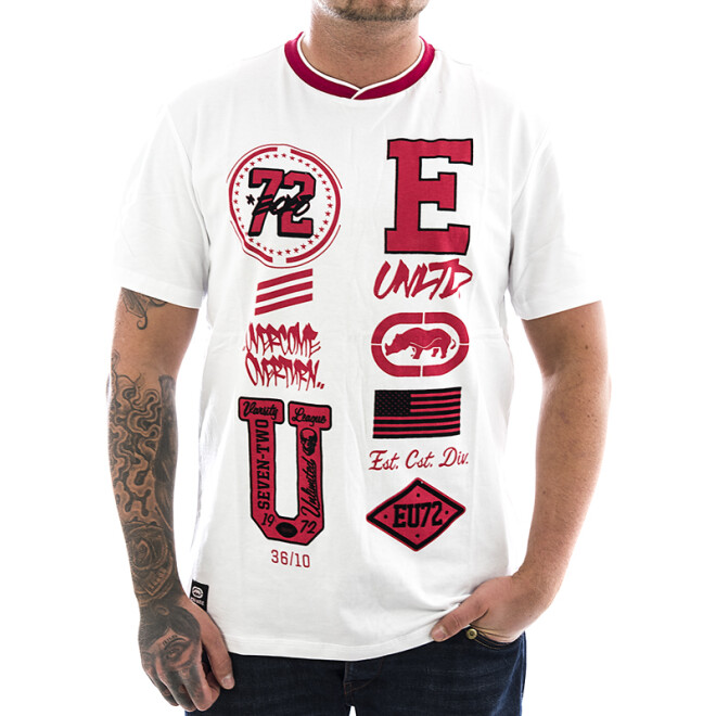 Ecko Unltd T-Shirt College Patches 1032 weiß 1