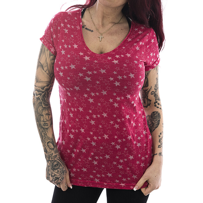 Sublevel T-Shirt Stars 1165 middle pink 1
