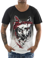 Trueprodigy T-Shirt Angry Wolf 1082122 schwarz 1