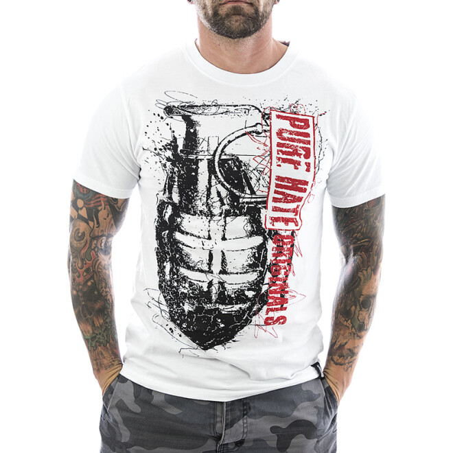 Pure Hate T-Shirt Grenade 0009 white 11