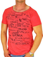 Red Bridge Herren T-Shirt RB 2006 red Skull tiefer Rundhals XXL