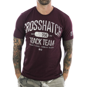 Crosshatch T-Shirt Crosgrove 2568 deep red 1