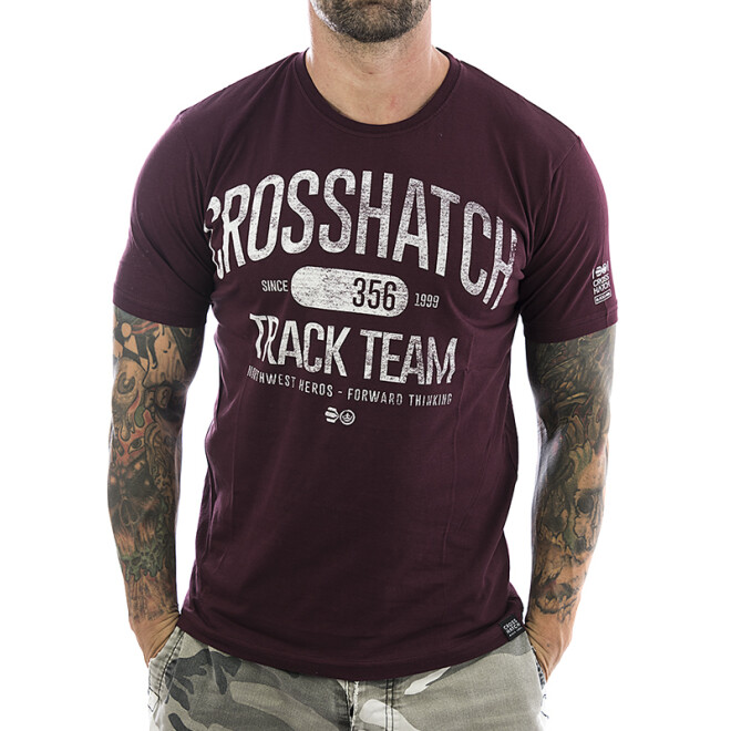 Crosshatch T-Shirt Crosgrove 2568 deep red 11