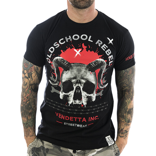 Vendetta Inc. Shirt Oldschool Rebel 1016 schwarz 1