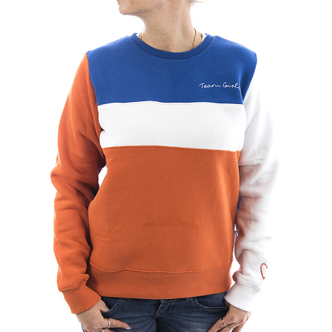 Sublevel Sweatshirt Colourblock 1989 orange 11