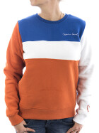 Sublevel Sweatshirt Colourblock 1989 orange 1
