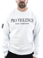 Pro Violence Sweatshirt Bad Company 01026 weiß 1