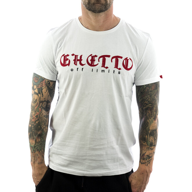 Ghetto off Limits Shirt Embro 190310 white 11