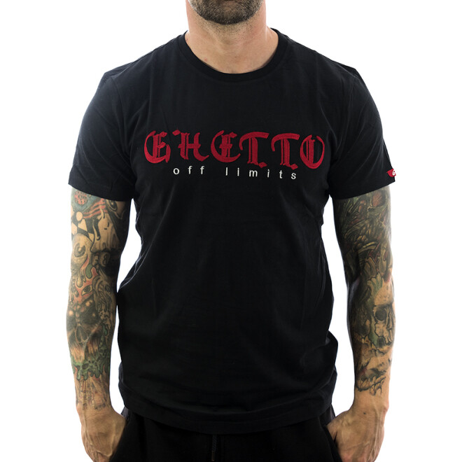 Ghetto off Limits Shirt Embro 190310 black 11
