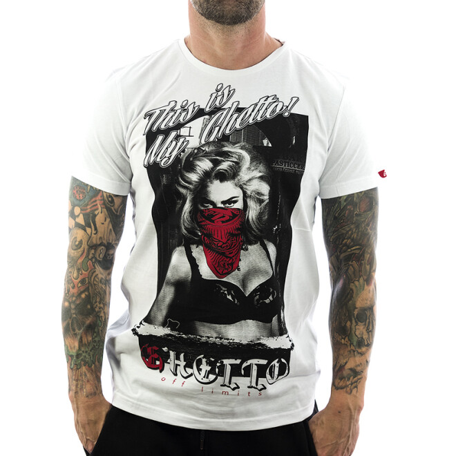Ghetto off Limits Shirt Madonna 190315 weiß 1