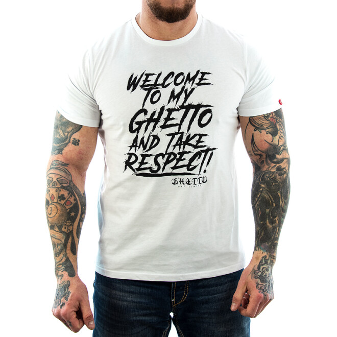 Ghetto off Limits Shirt Respect 190413 white 11