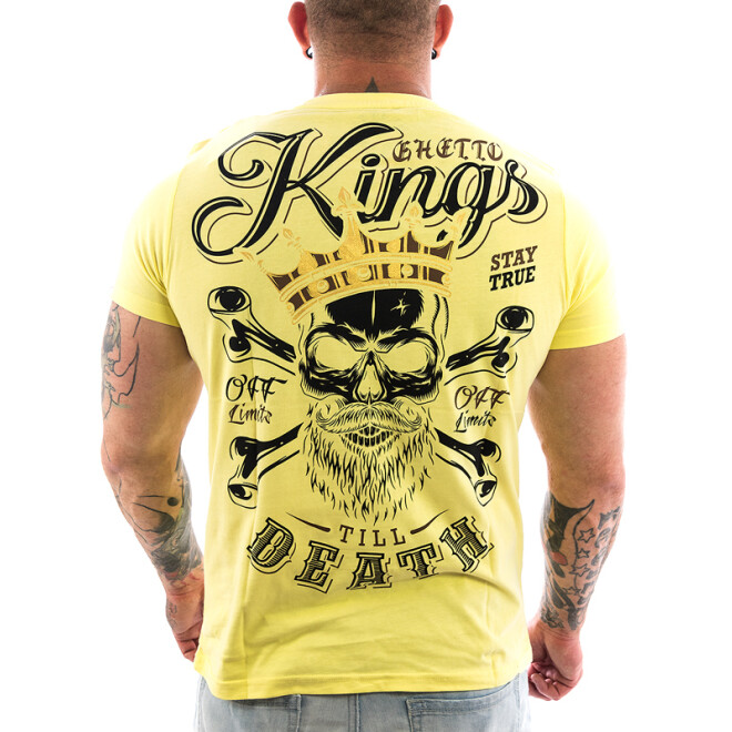 Ghetto off Limits Shirt Kings 190414 yellow 11