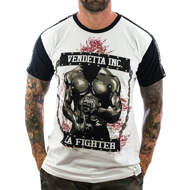 Vendetta Inc. Shirt La Fighter 1075 weiß-schwarz 1