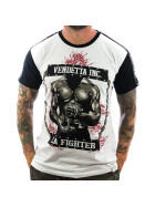 Vendetta Inc. Shirt La Fighter 1075 weiß-schwarz S