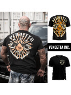 Vendetta Inc. Shirt Skull Bones schwarz VD-1089 S