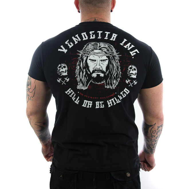 Vendetta Inc. Shirt Jesus schwarz VD-1094 1
