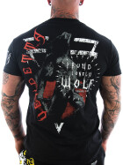 Vendetta Inc. Wolf Shirt schwarz VD-1104 11