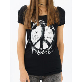 Trueprodigy Shirt Peace schwarz 11