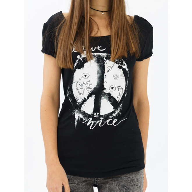 Trueprodigy Shirt Peace schwarz 1