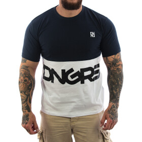 Dangerous DNGRS Shirt Neurotic weiß - blau 1