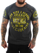 Rusty Neal Men T-Shirt Purpose 15216 anthracite