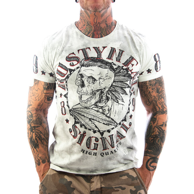 Rusty Neal T-Shirt Skull 15260 weiss 1