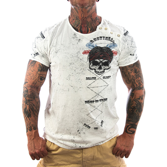 Rusty Neal T-Shirt Death 15262 weiß 1