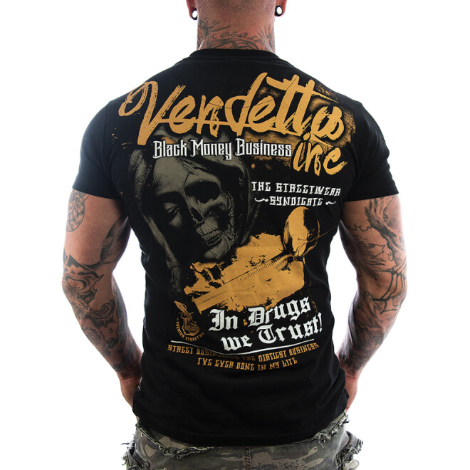 Vendetta Inc. Shirt We Trust VD-1118 schwarz 1