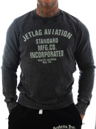 JET LAG USA Männer Sweatshirt Aviation schwarz 1