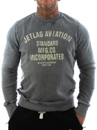 JET LAG USA Männer Sweatshirt Aviation grau 1
