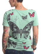 Yakuza Shirt Butterfly Meadow Crew jade 2