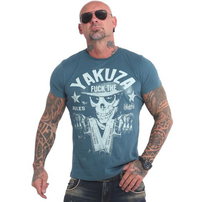 Yakuza Rules T-Shirt mallard blue 17025 1