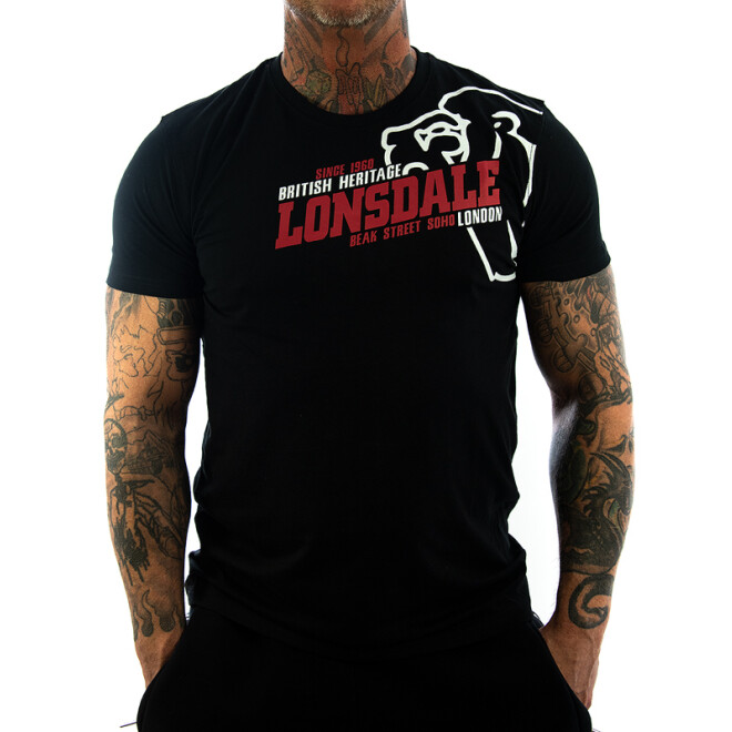 Lonsdale Shirt Walkley schwarz 111273 11